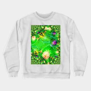 Green Thing Abstract Crewneck Sweatshirt